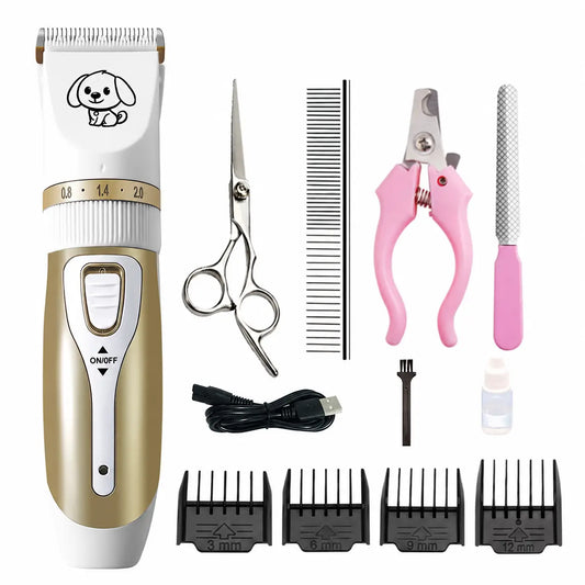 Dog Hair Trimmer – Professional Pet Grooming Clipper for Dogs & Cats, Animal Hair Cutter Waverit
