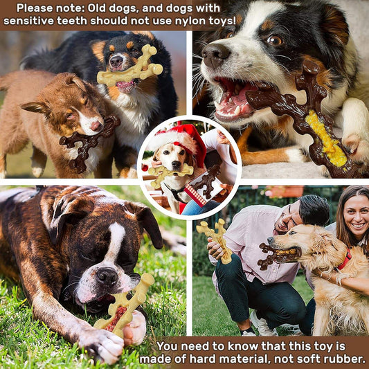 2 Pack Dog Chew Toys for Aggressive Chewers Boredom and Stimulating Best Dog Toys Waverit