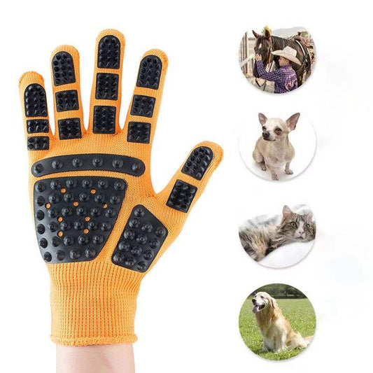Pet Grooming Glove for Cats & Dogs – Deshedding Brush for Loose Hair, Fur & Grooming Waverit