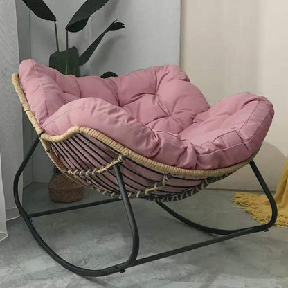 Indoor Woven Rocking Chair, Lazy Lounge Chair for Bedroom and Living Room Waverit