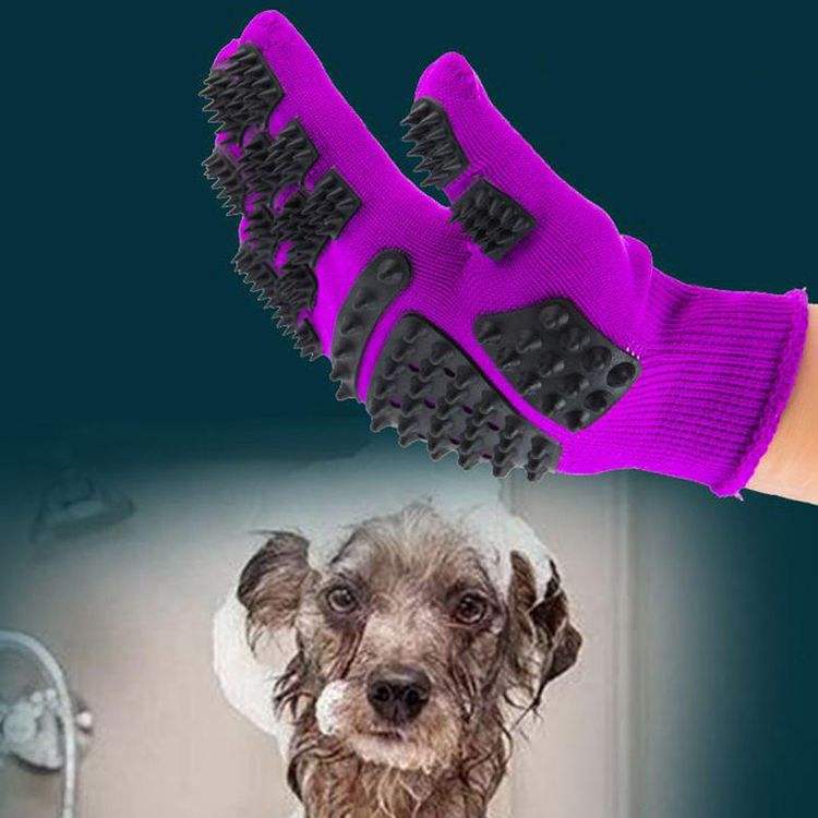 Pet Grooming Glove for Cats & Dogs – Deshedding Brush for Loose Hair, Fur & Grooming Waverit