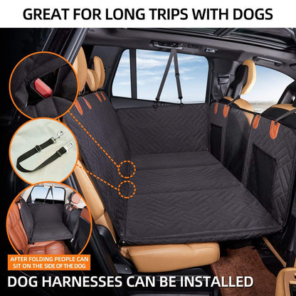 Hard Bottom Dog Back Car Seat Cover , Extender seat platform for dogs - For Muddy Pets Waverit