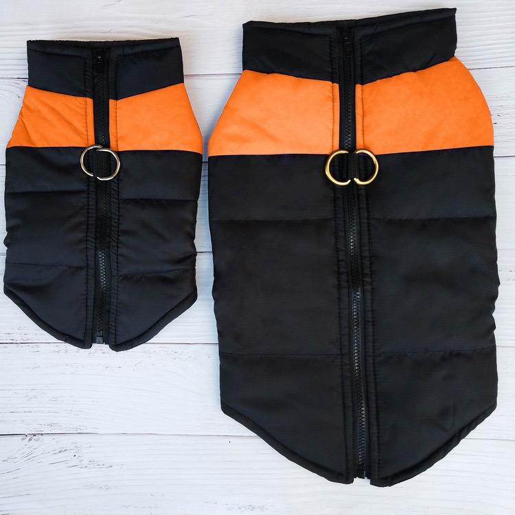 Dog Coat with Harness Clip – Padded Winter Dog Vest Jacket with D-Ring Leash Attachment Waverit