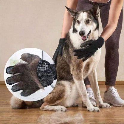 Pet Grooming Glove for Cats & Dogs – Deshedding Brush for Loose Hair, Fur & Grooming Waverit