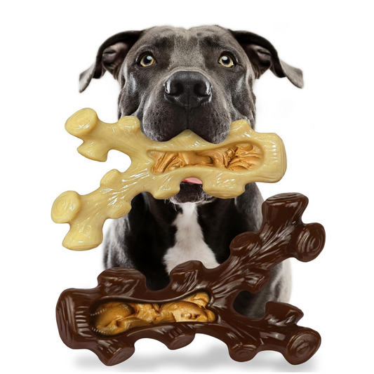 2 Pack Dog Chew Toys for Aggressive Chewers Boredom and Stimulating Best Dog Toys Waverit