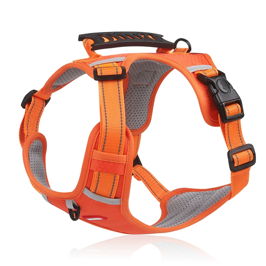 Reflective Dog Harness – Adjustable Breathable Chest Vest for Walking & Training Waverit