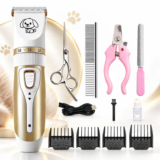 Dog Hair Trimmer – Professional Pet Grooming Clipper for Dogs & Cats, Animal Hair Cutter Waverit